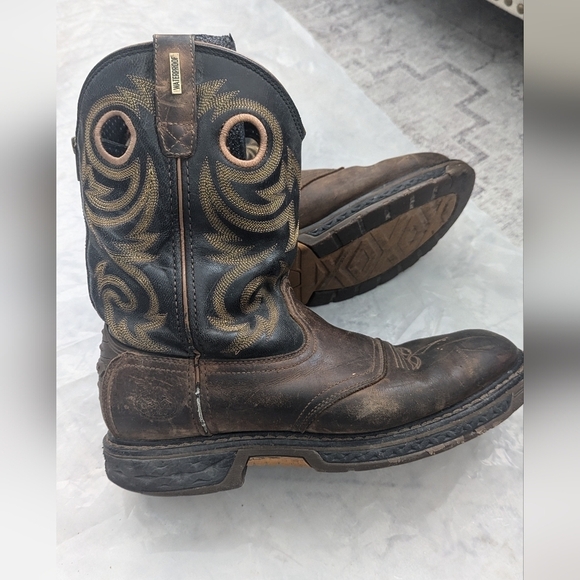 Georgia Counter LockMansWestern Cowboy Waterproof Boots Size 12M